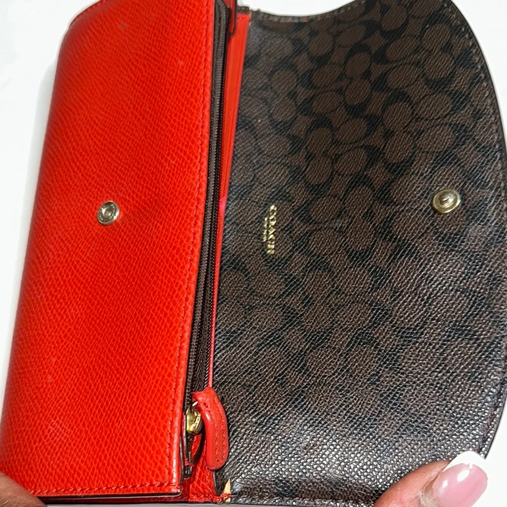 Coach Red and Brown Women's Bag - Picture 4 of 8